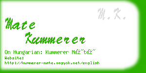 mate kummerer business card